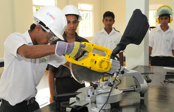 Students partake in vocational training